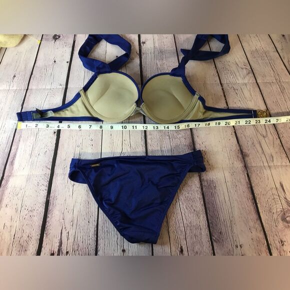 Victoria’s Secret Jeweled Bombshell Miraculous Add-2 Cups Swim Bikini Set 32A/XS - Picture 13 of 13